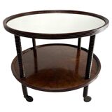 Mid-Century Wooden Bar Cart attributed to Paolo Buffa. Italy, 1940s