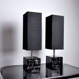 Pair of tarogo table lamps, Japan, 1980