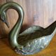 Vide-poches vintage cygne en laiton