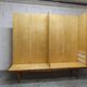 1960 Scandinavian wardrobe, atypical blond wood varnished, 4 doors 3