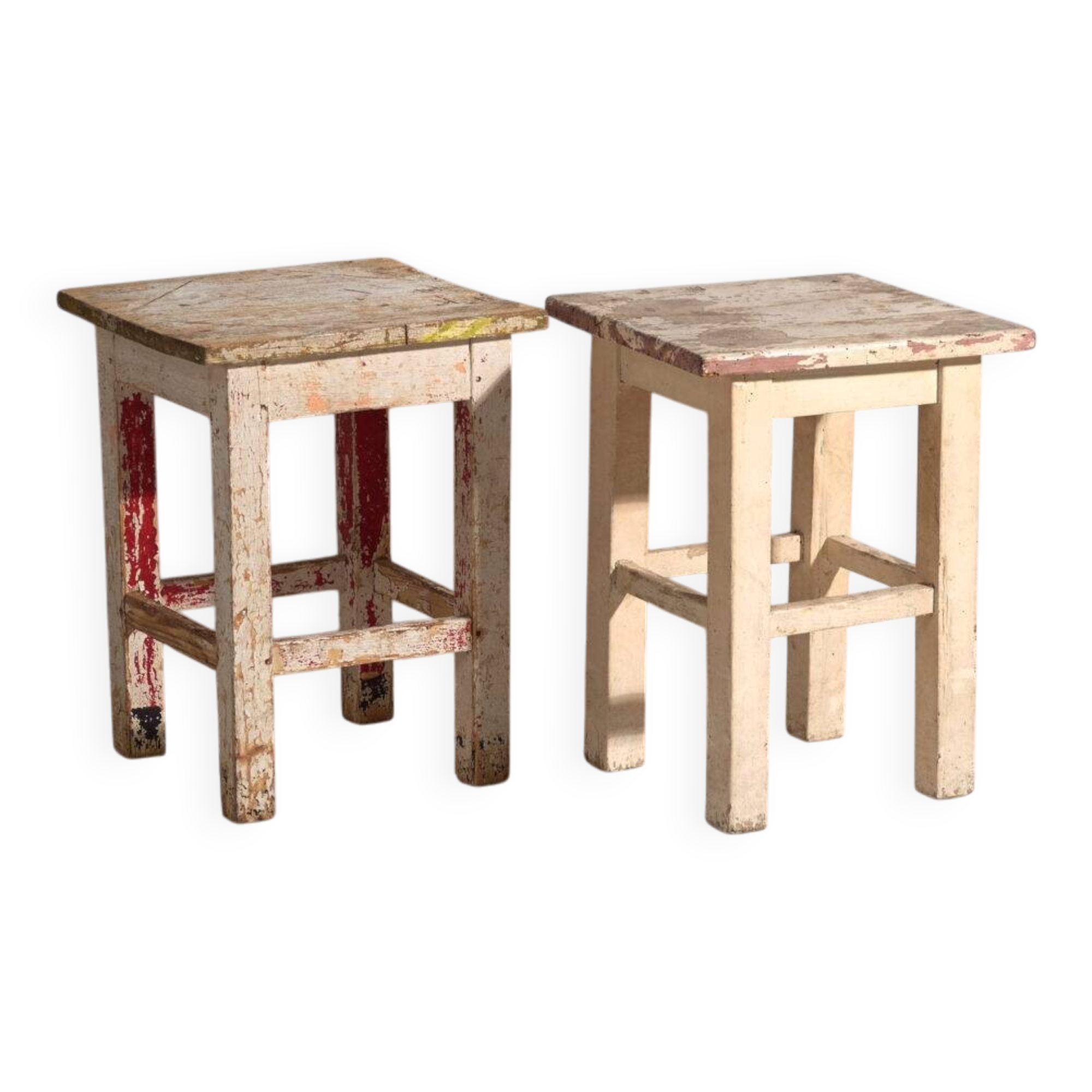 Antique pine bedside tables – Central Europe, circa 1940 #11