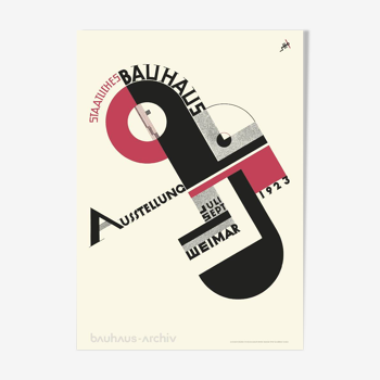 Affiche exposition du bauhaus weimar 1923