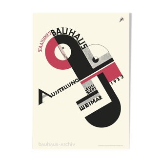 Bauhaus exhibition poster weimar 1923
