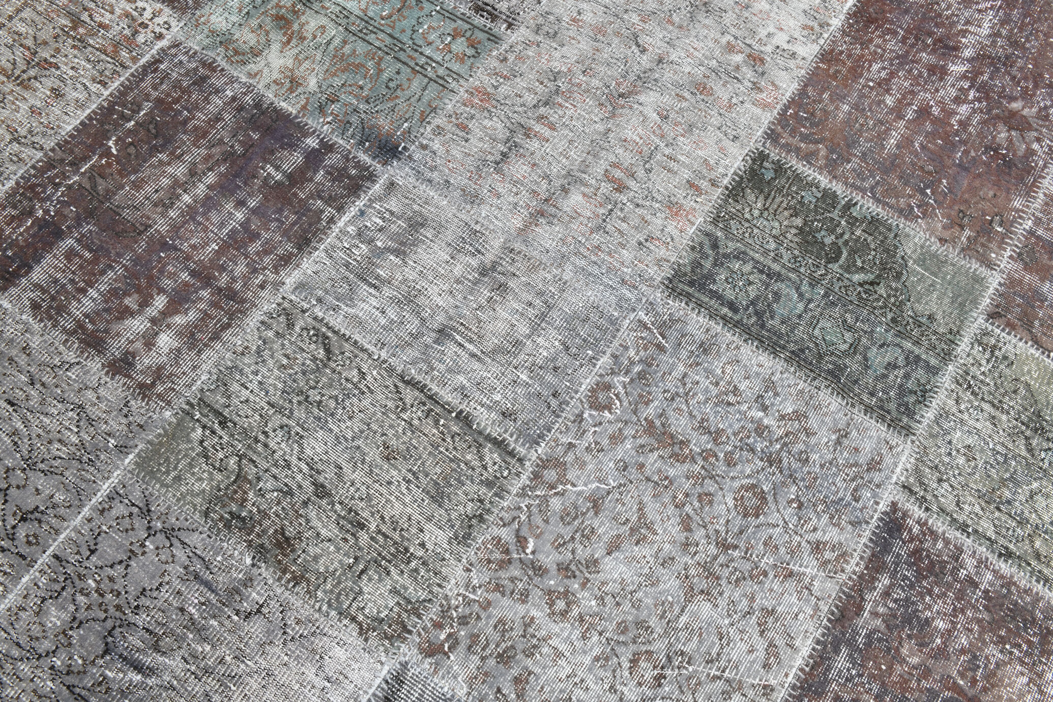 8x11 Handmade Wool Vintage Rug 354x251Cm