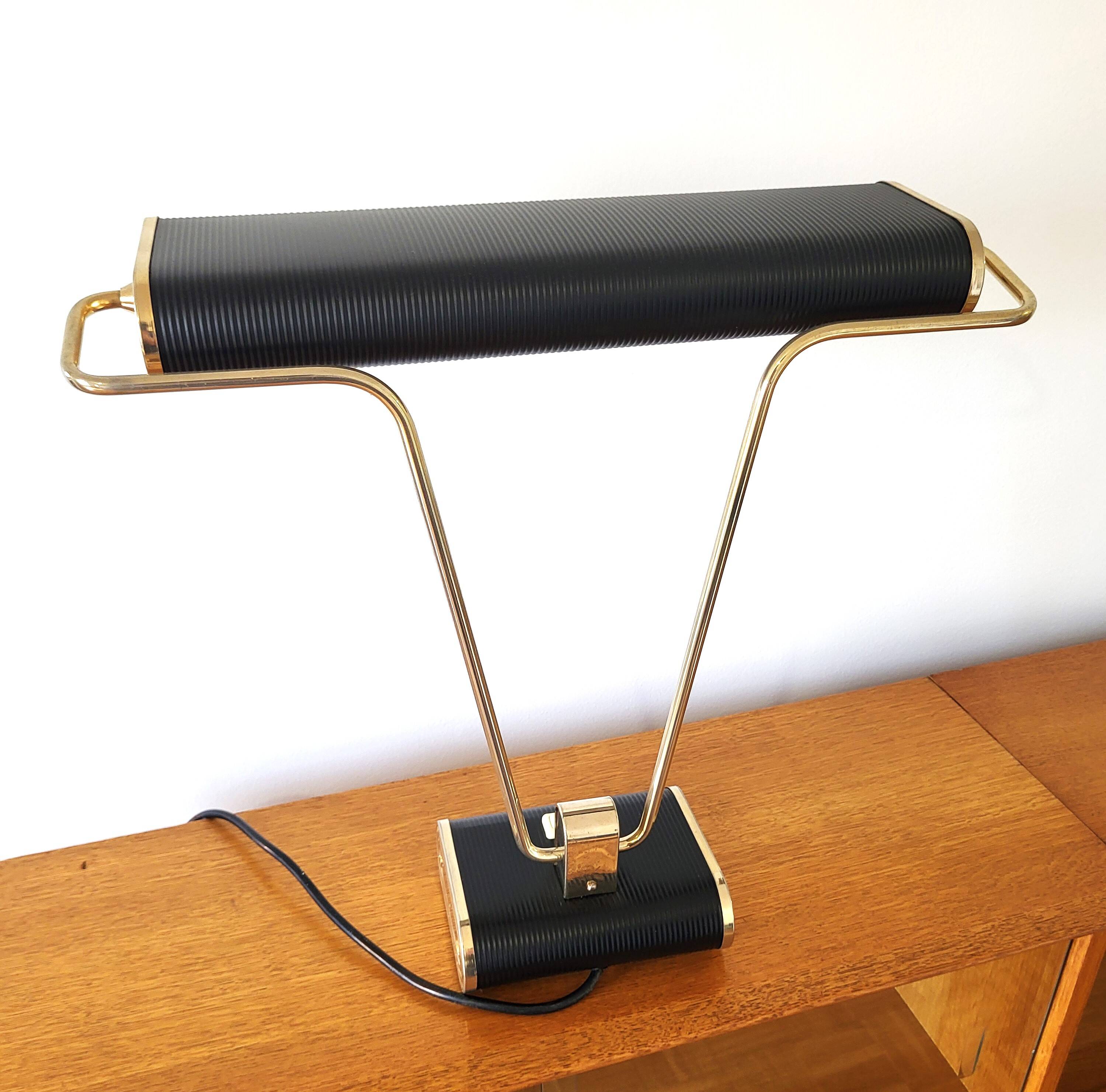 Vintage desk lamp Jumo edition in metal and brass, from the 40s/50s