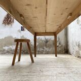 240 cm pine and oak farmhouse table