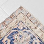 Navy blue vintage rug 317x220cm