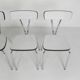 Ensemble de 4 chaises de salle à manger en Formica, années 1960