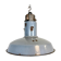Midcentury grey enamel industrial ceiling lamp, 1950s
