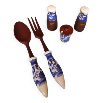 Couvert a salade en porcelaine