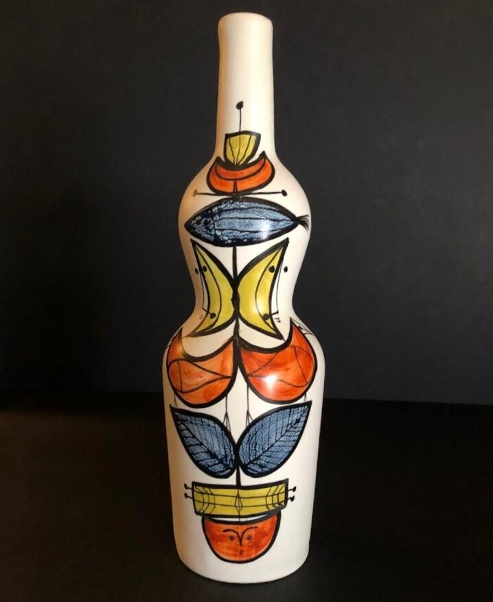 Large earthenware bottle by Roger Capron Vallauris