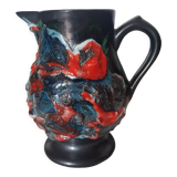 Glazed ceramic pitcher
