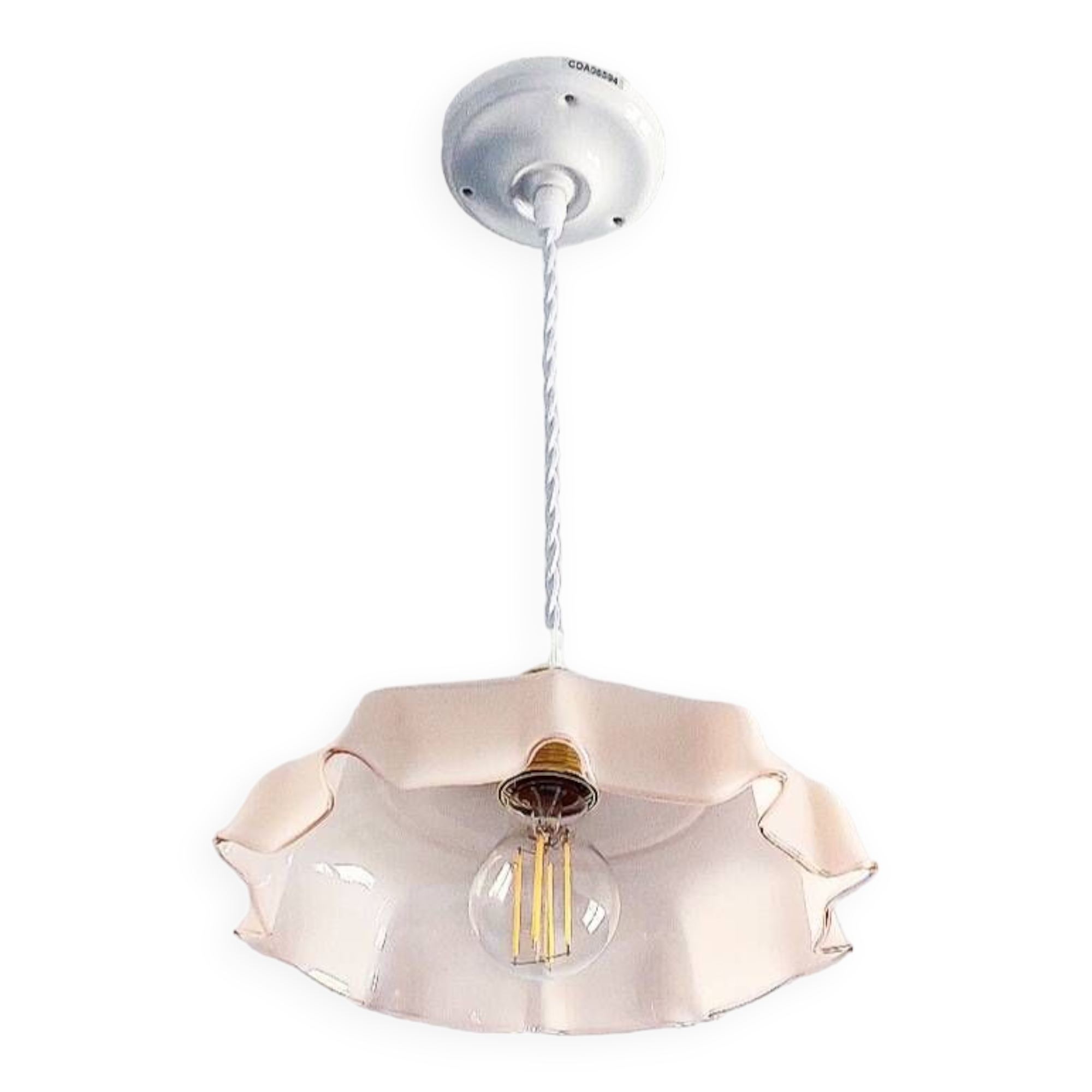 Vintage pink pendant light