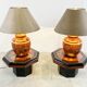 Paire de lampes de table chics, années 1980