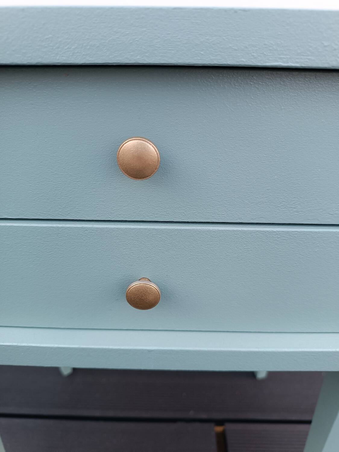 Vintage bedside table revamped