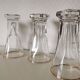 gold and transparent bistro glasses with thick bottom
