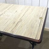 Bistro table - modern work, cast iron base