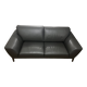 Roche Bobois Réflexion model sofa in taupe leather, 2.5 seats.
