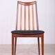 4 chaises de salle à manger en teck et cuir par Leslie Dandy pour G-Plan, années 1960