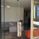 Suspended glass tube mirror Italian design