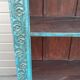 Very large old wooden bookcase