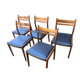 Lot de 5 chaises design Gessef Italie consorzio sedie friuli