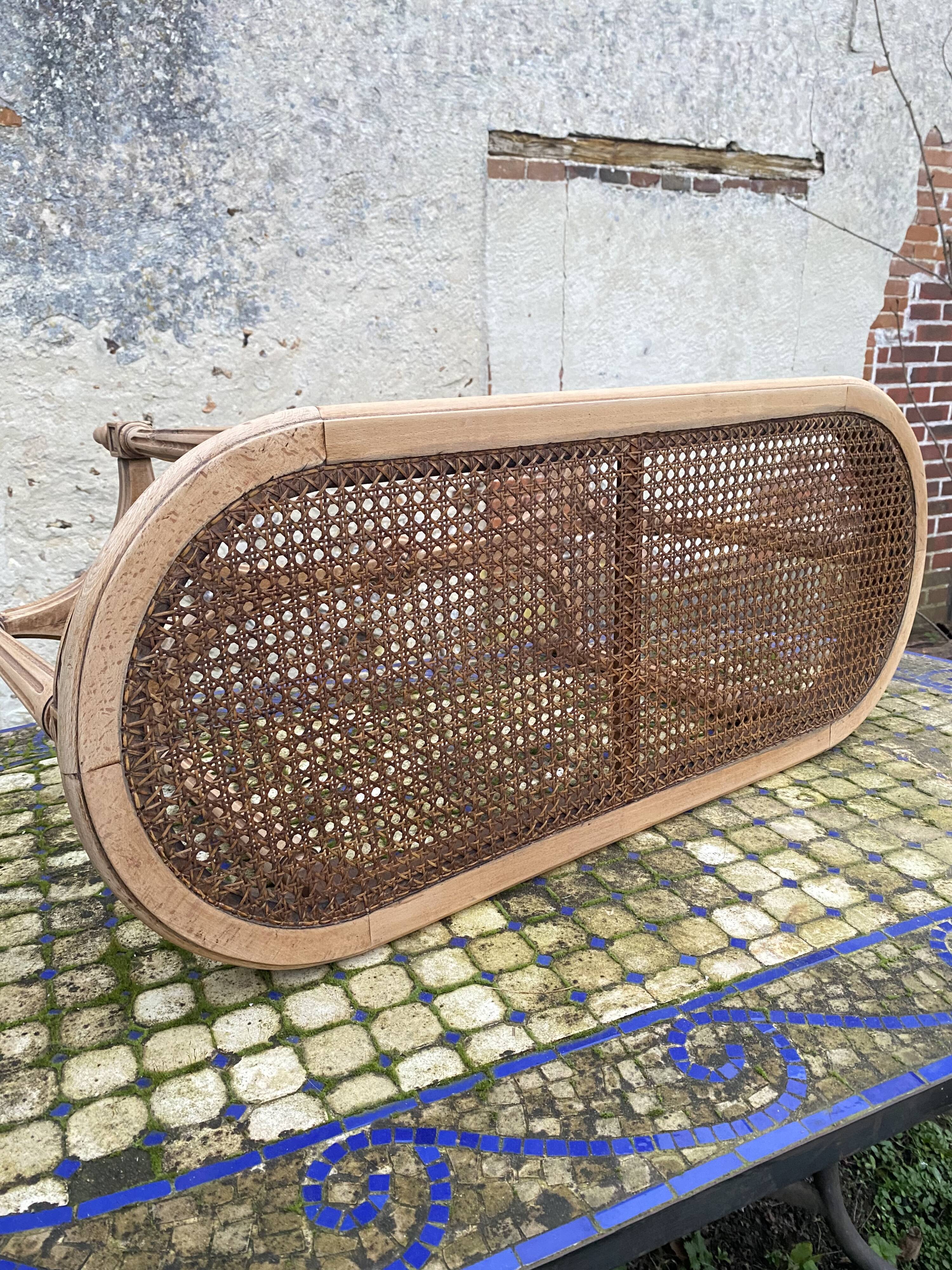 Old bench in Louis XVI style canning
