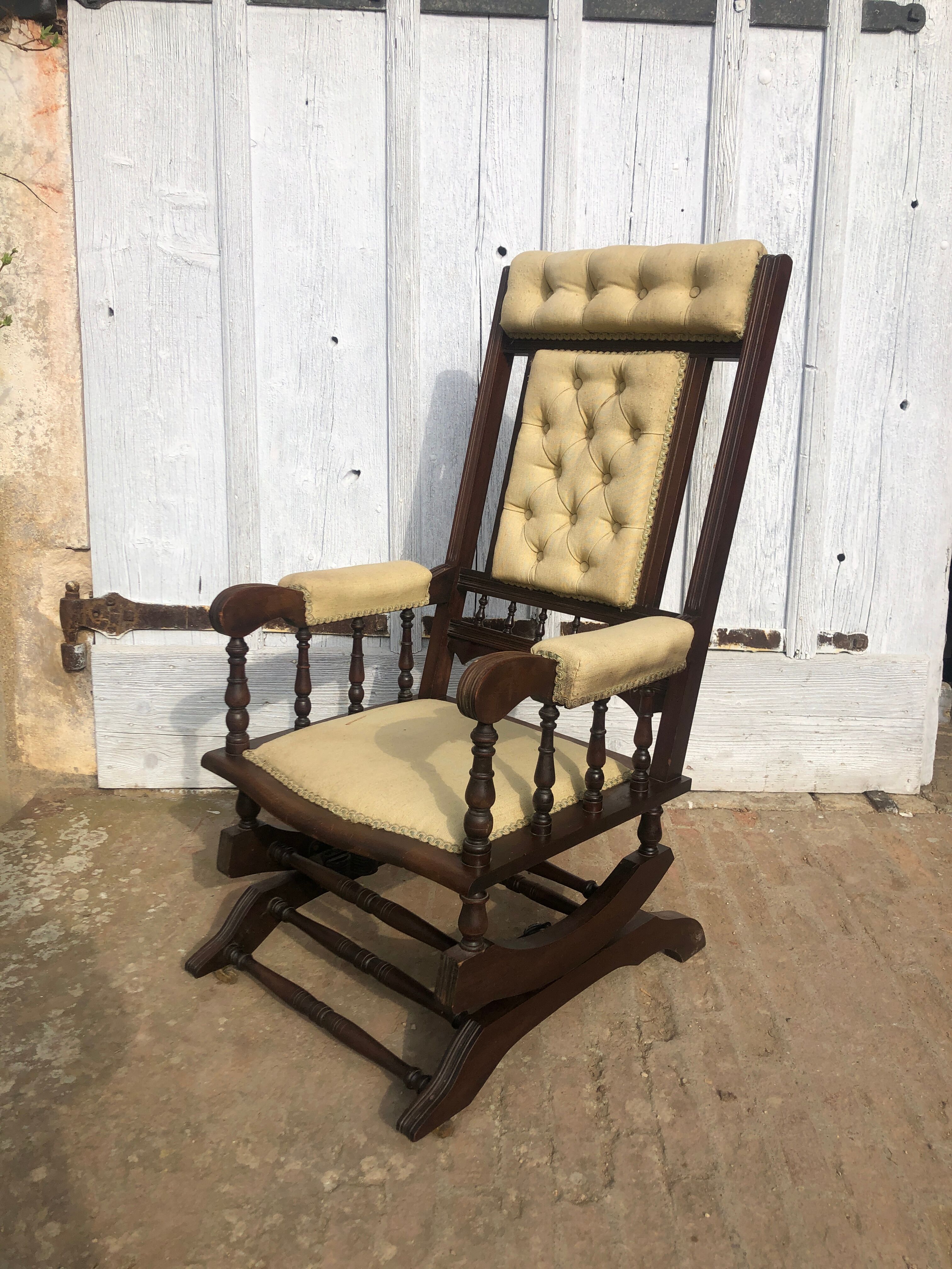 Early Twentieth Century Victorian Rocking Chair