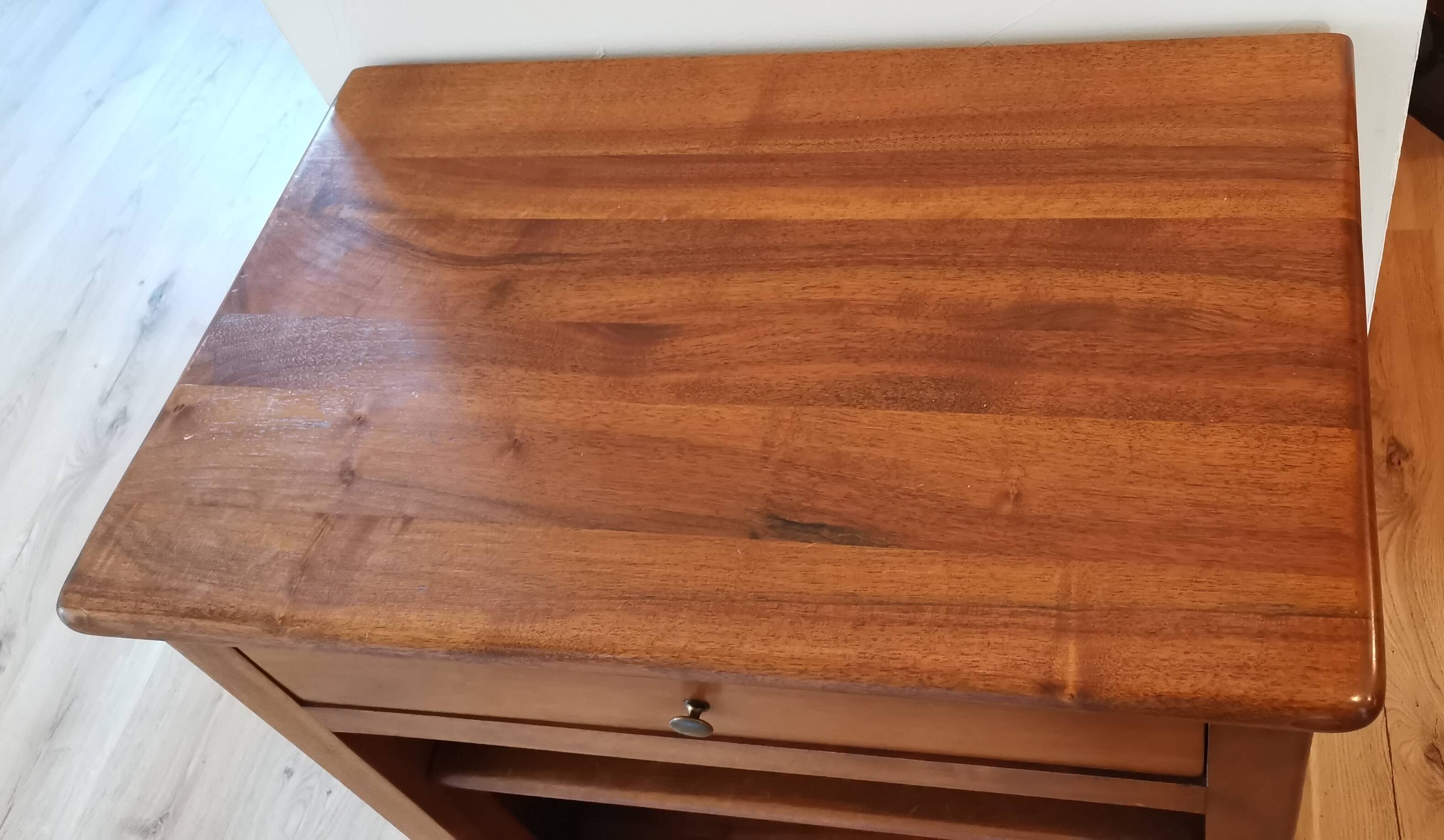 Solid walnut TV cabinet