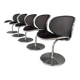 Set O-line dining chairs by Herbert Ohl, Wilkhahn 1980s