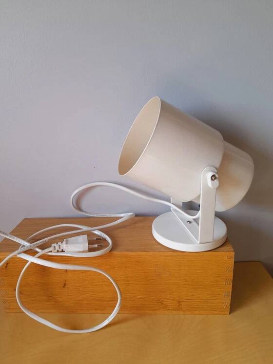 Pair of lacquered metal spotlights from the 1970s.