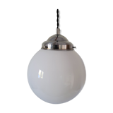 Opaline ball hanging lamp