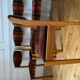 Set of 4 vintage chairs fabric and wood