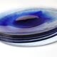 4 assiettes en verre tourbillon Bormioli Rocco, Italie années 50