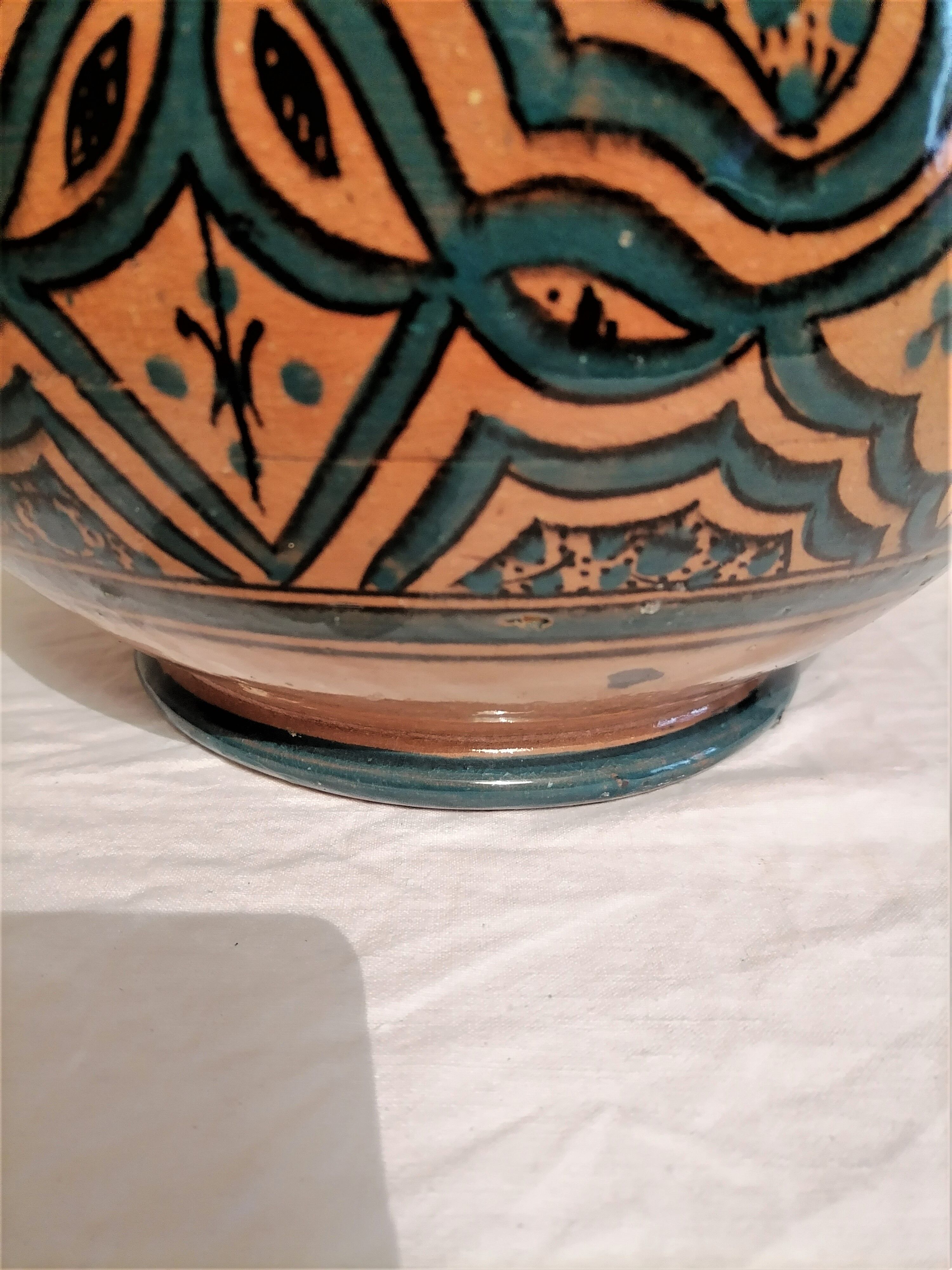 Moroccan oriental ball vase, year 40 - 50s