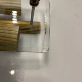 Brass Glass Sconces in a Fontana Arte  style