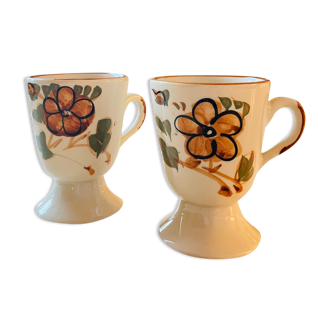 Vintage ceramic mug duo