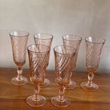6 Rosaline champagne glasses
