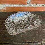 Vintage Geometric Shaped Moulded Glass Pocket Video #D550