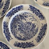 Blue Pyroblan Porcelain Plates