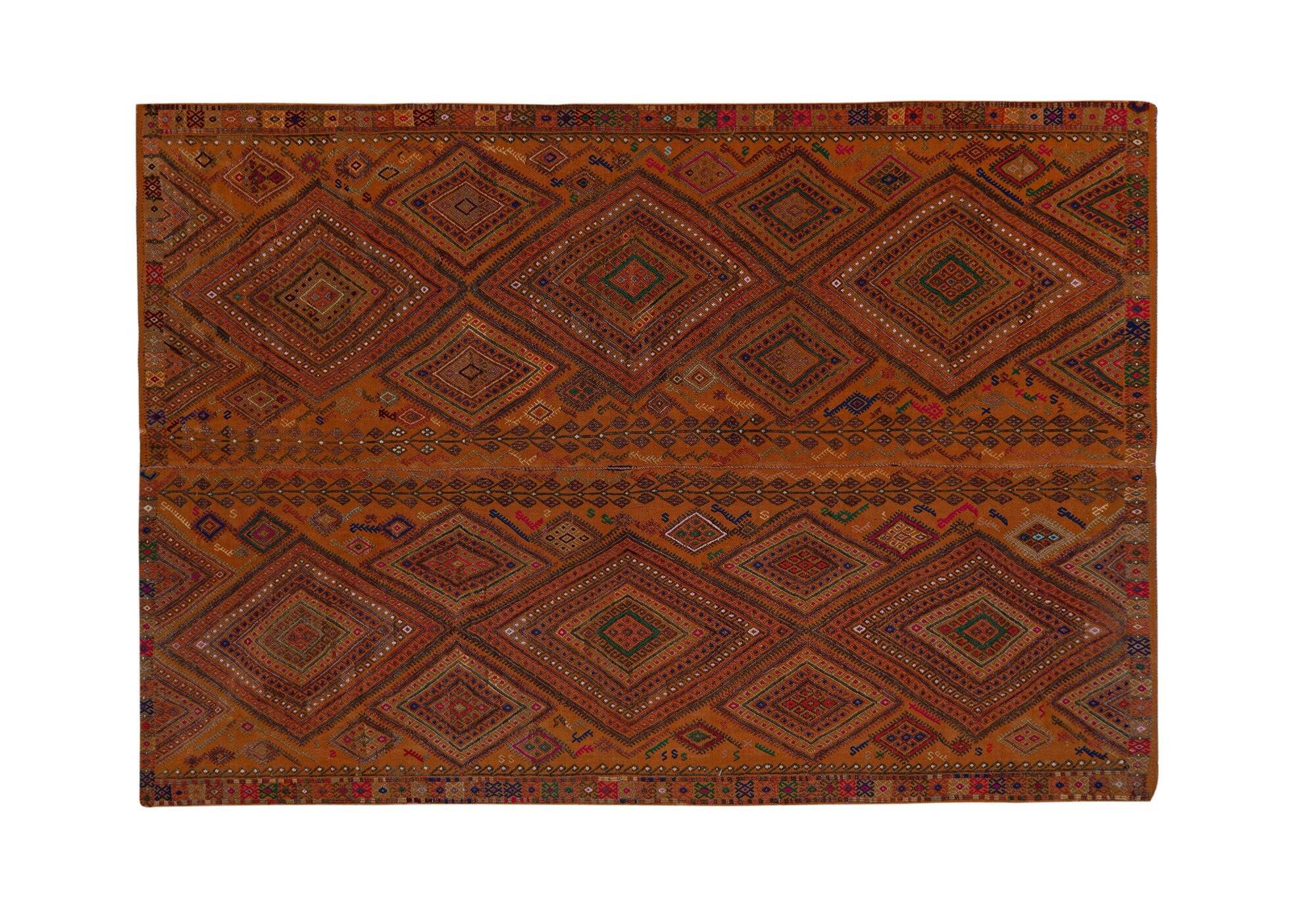 Kilim turc vintage tissé main 169x252 cm