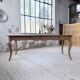 Farm table cherry wood with curved legs, 19th century.