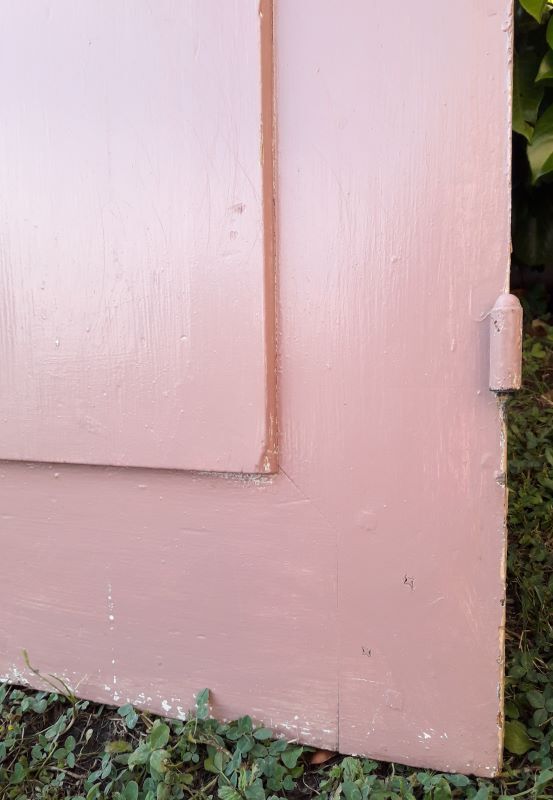 Landing door 210,3x85,6cm old molded