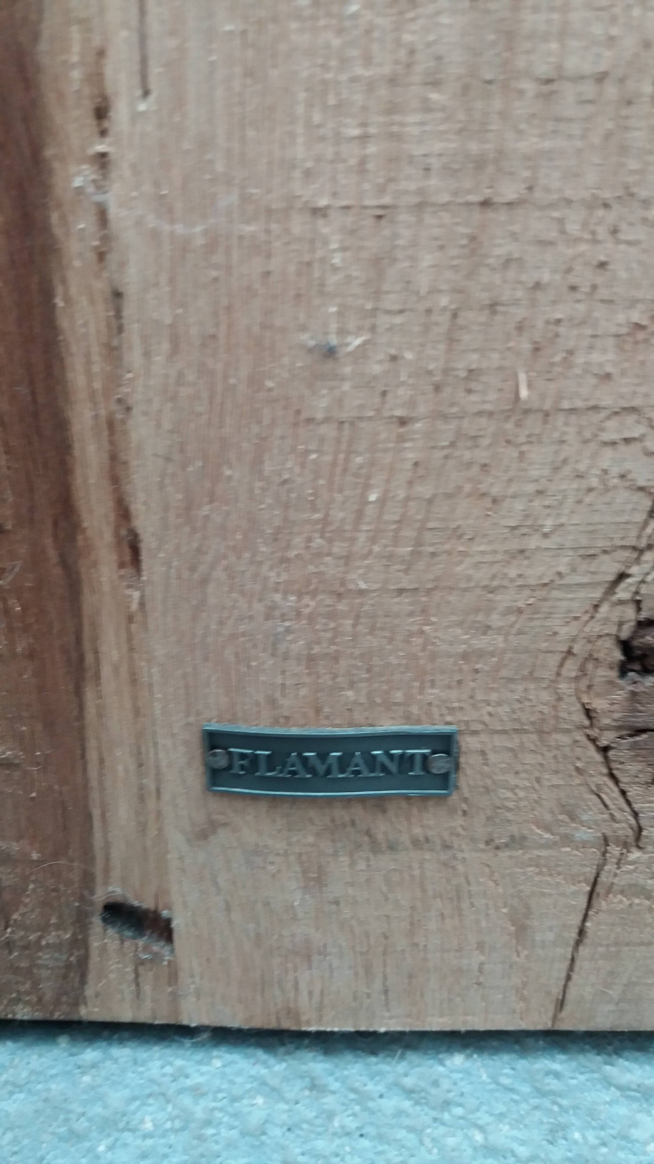 Two Brutalist nesting tables, Flamant house