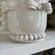 Vase, barbotine in artistic earthenware from Malicorne
