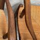 Pair of straw armchairs