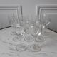 Lot of 9 wine glasses engraved in crystal