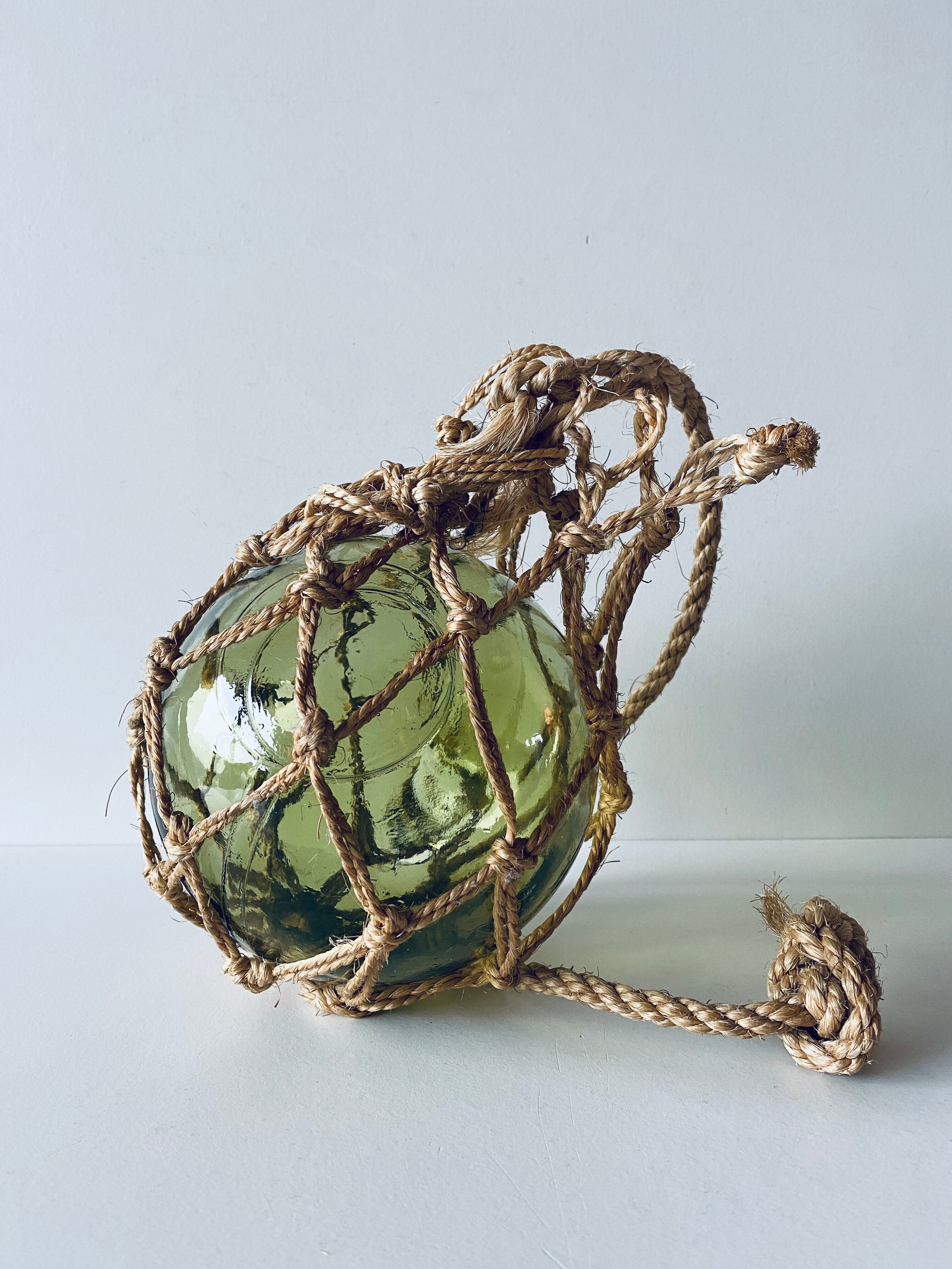 Old glass fishing float