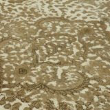 Hand-Knotted Anatolian Vintage 1970s 292 cm x 380 cm Beige Wool Carpet