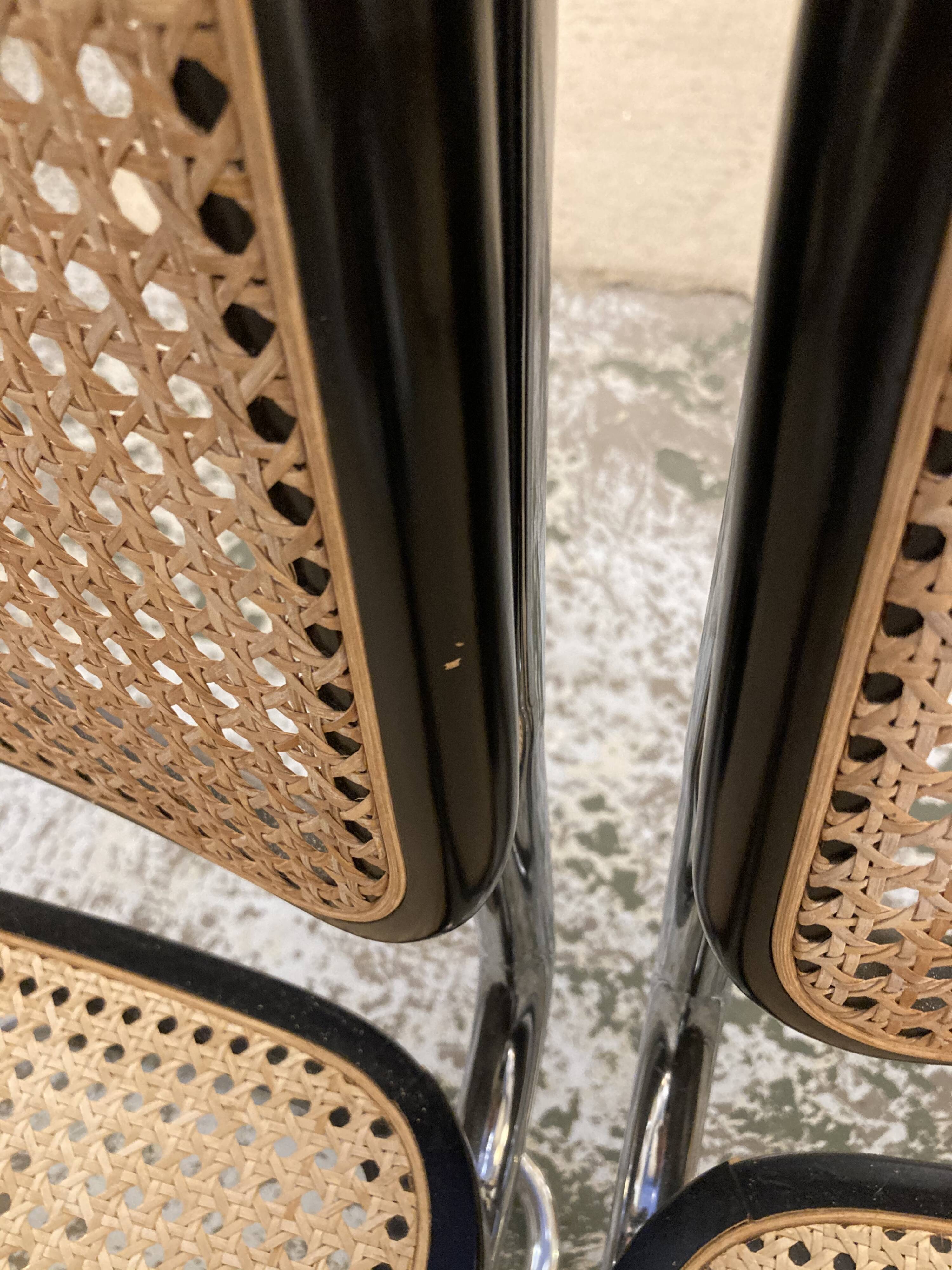 Series of 4 chairs B32 Cesca de Breuer